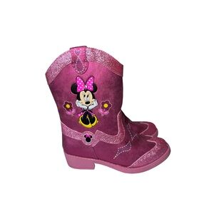Disney Minnie Mouse Pink Western Boots